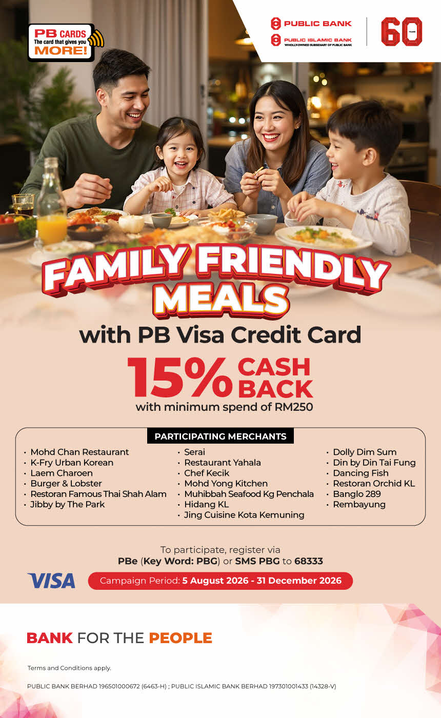 Family Friendly Meals with PB Visa Credit Card