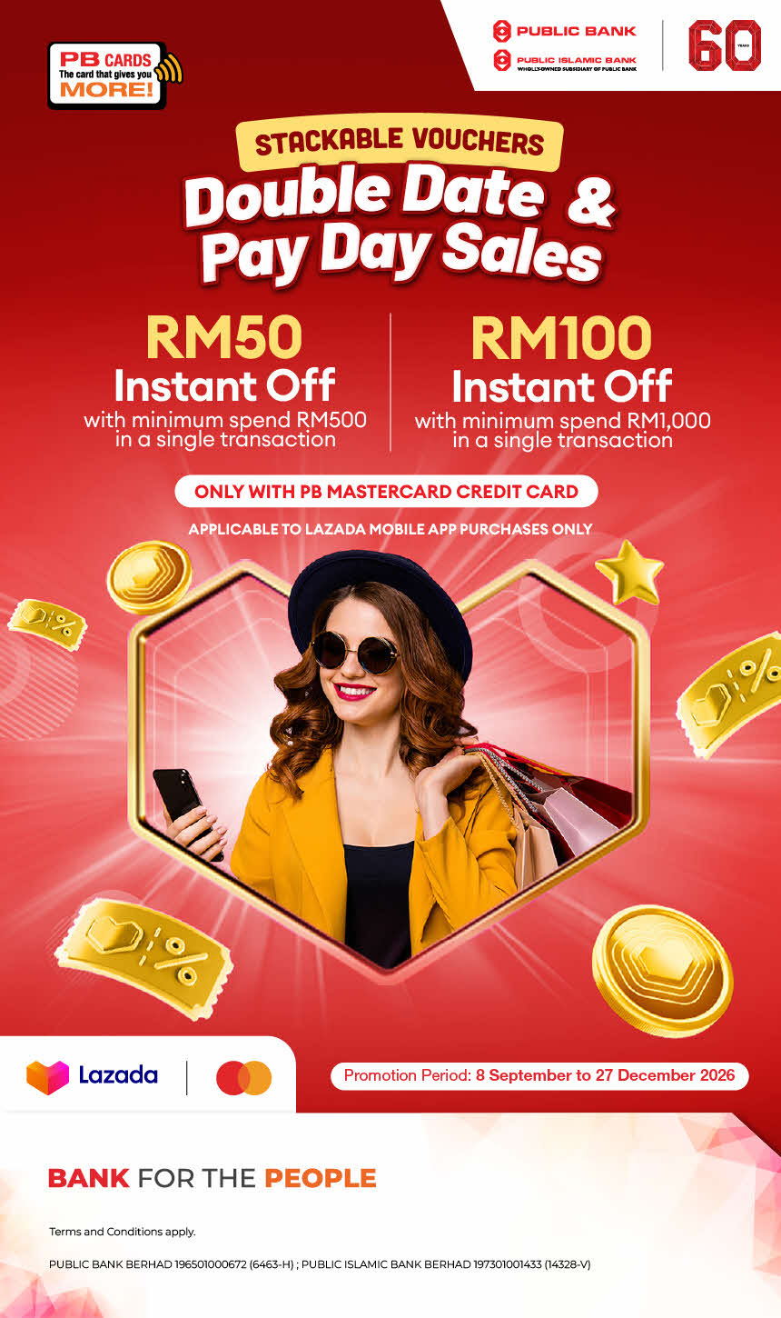 Lazada Double Date and Pay Day Sales with PB Mastercard Credit Card